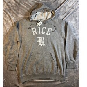 NWT Rice University Owls Hoodie Mens Large Gray Collegiate Sweatshirt